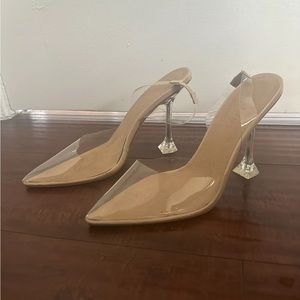 New clear heels billini